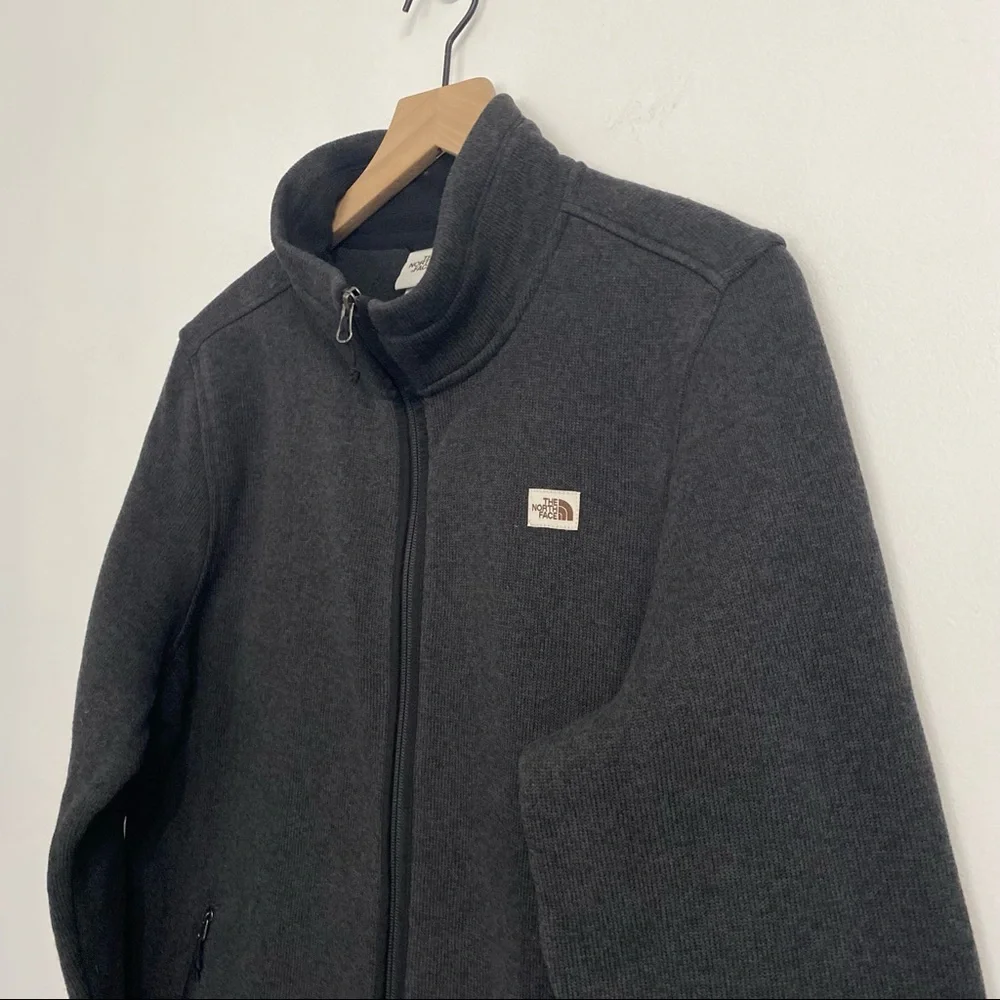 The North Face Size XL Black Heather Crescent Full Zip Jacket - Picture 5 of 12